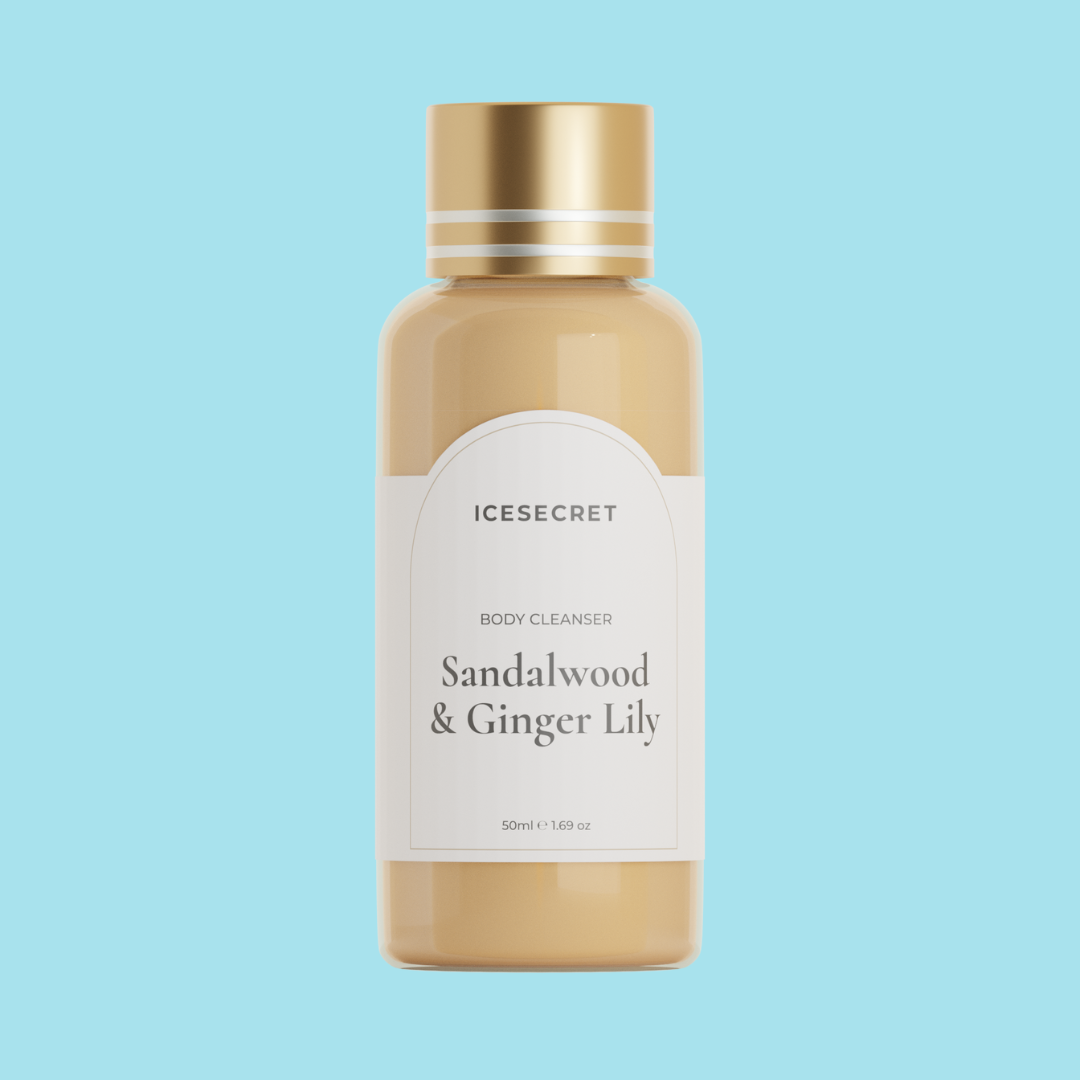 1x bottle of Sandalwood and Ginger Lily Body Luxe Cleanser (30ml)