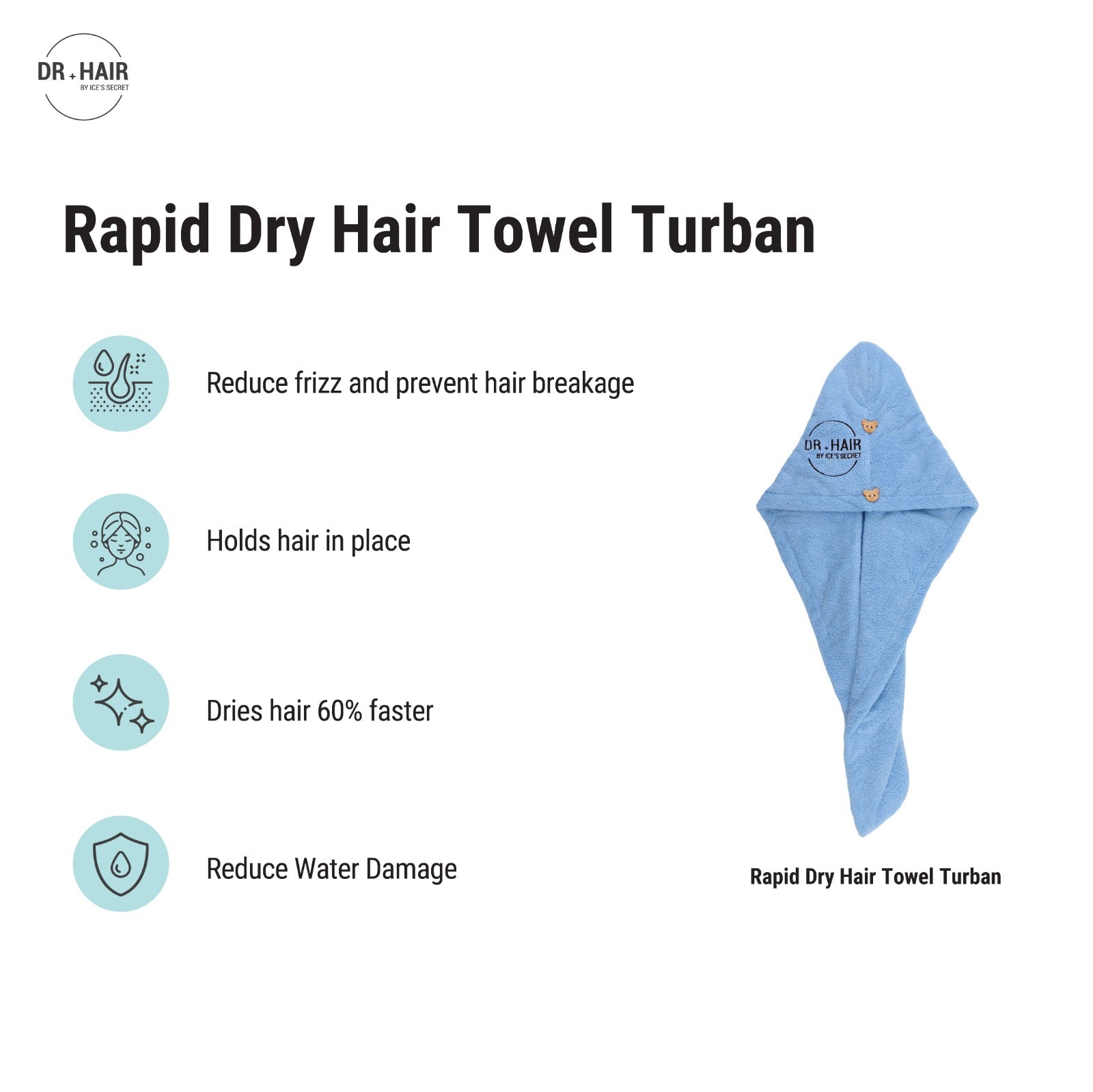 Rapid Dry Hair Turban Towel