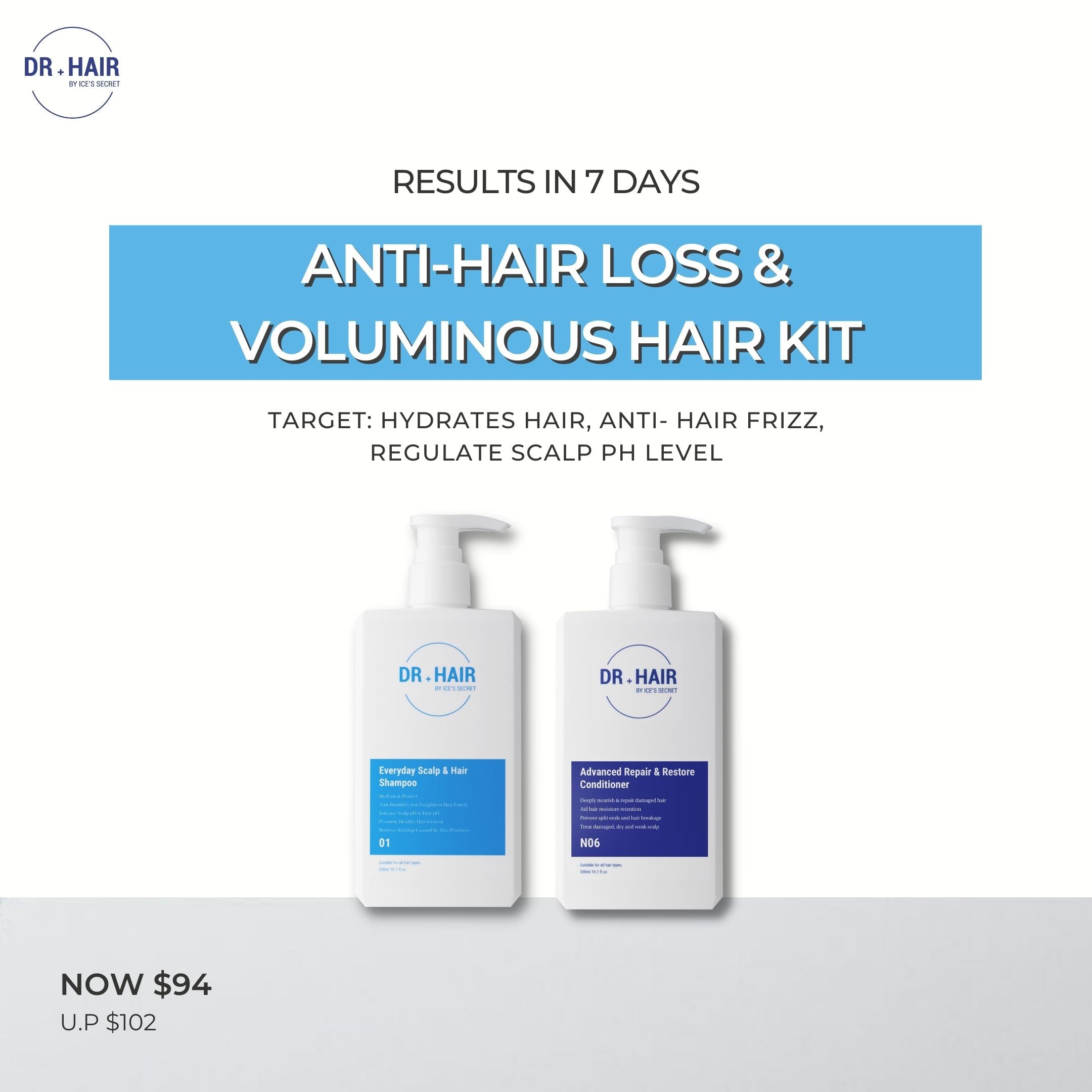Anti-Hair Loss & Voluminous Hair Kit