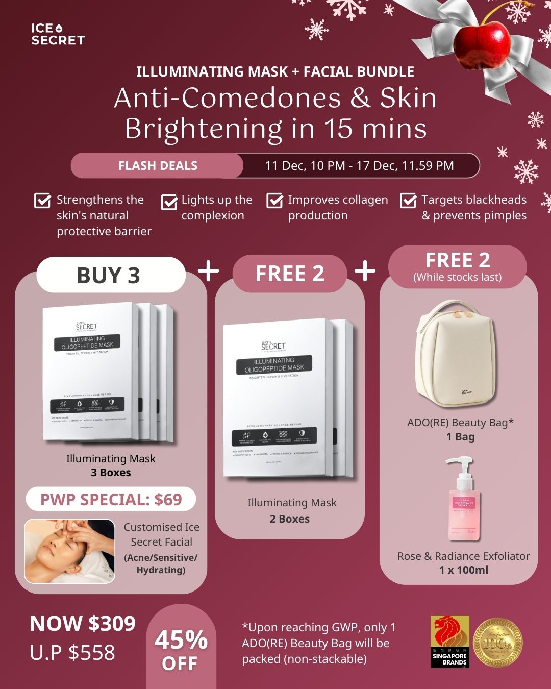 [12.12 Fan Favourite] Illuminating Oligopeptide Mask Bundle