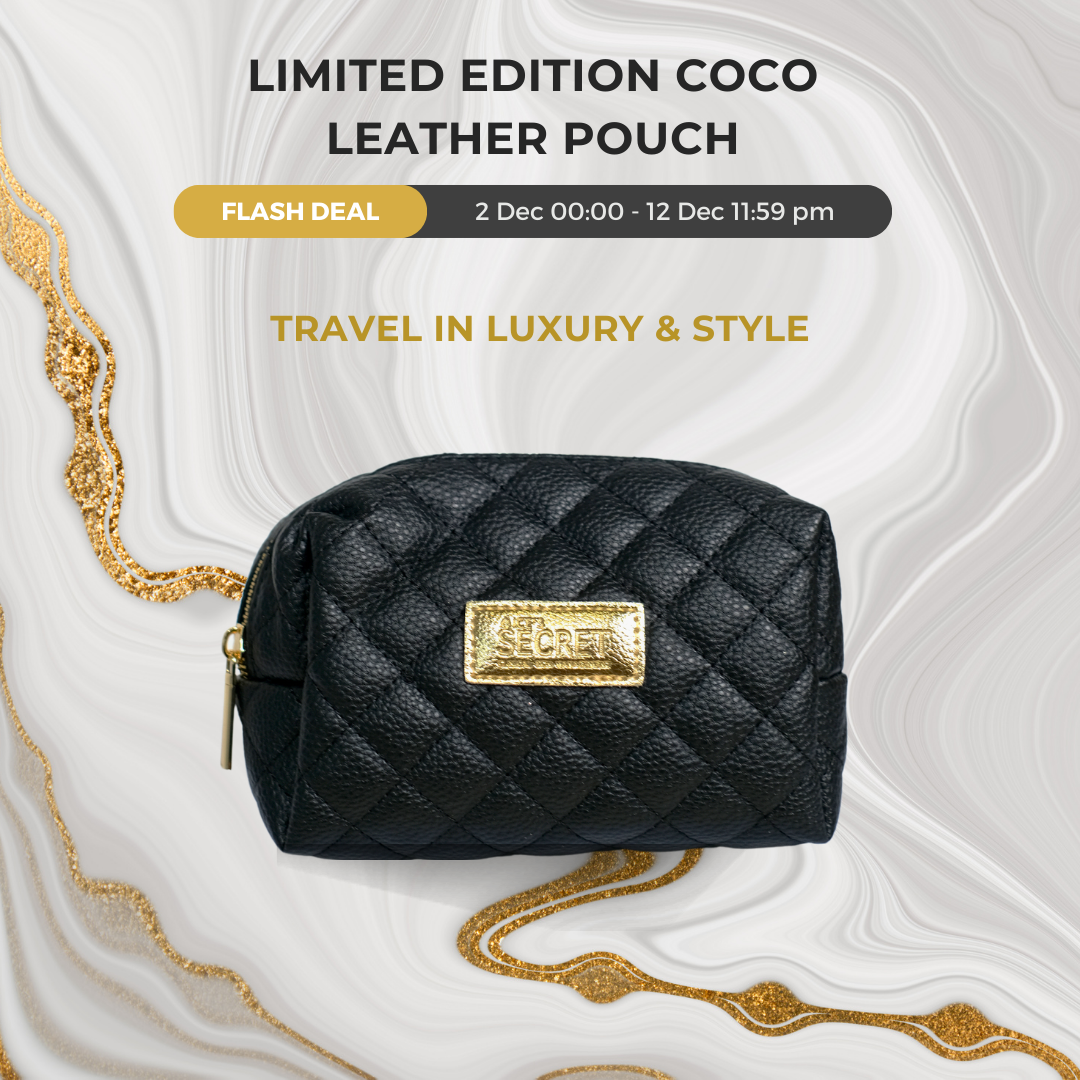 [LIMITED EDITION] Coco Leather pouch
