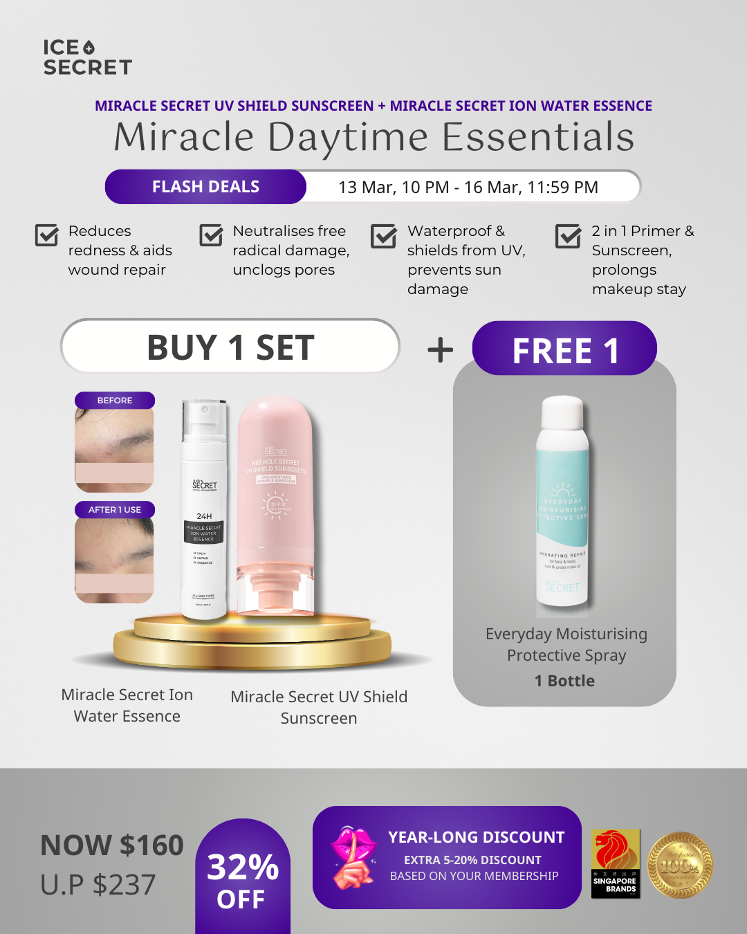 (FLASH DEALS) Miracle Daytime Essentials Bundle