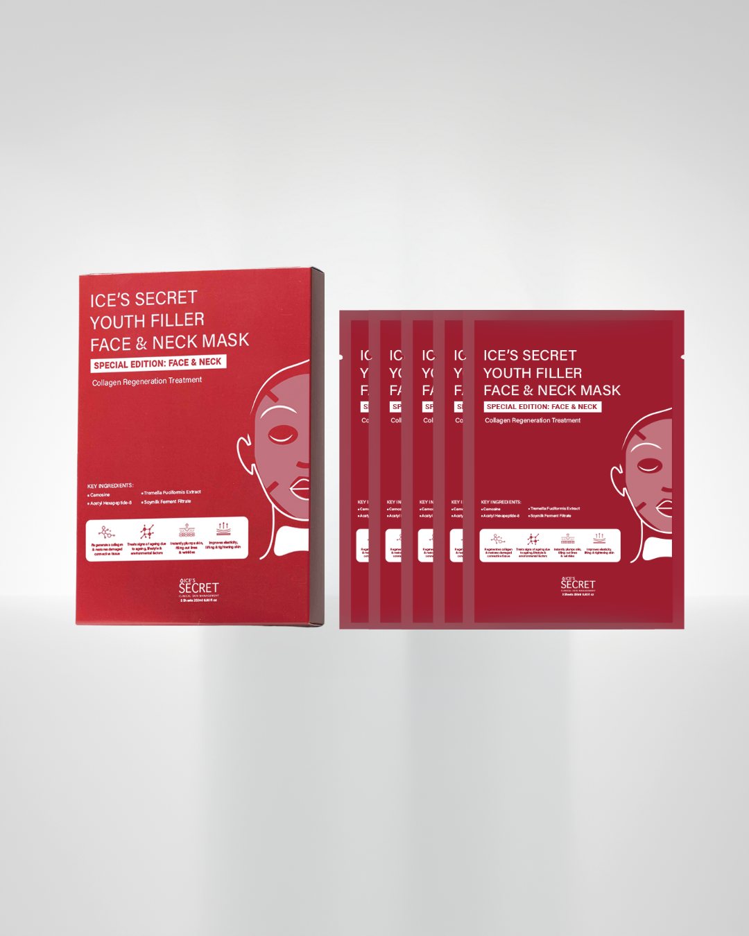 XL Youth Filler Face &amp; Neck Mask