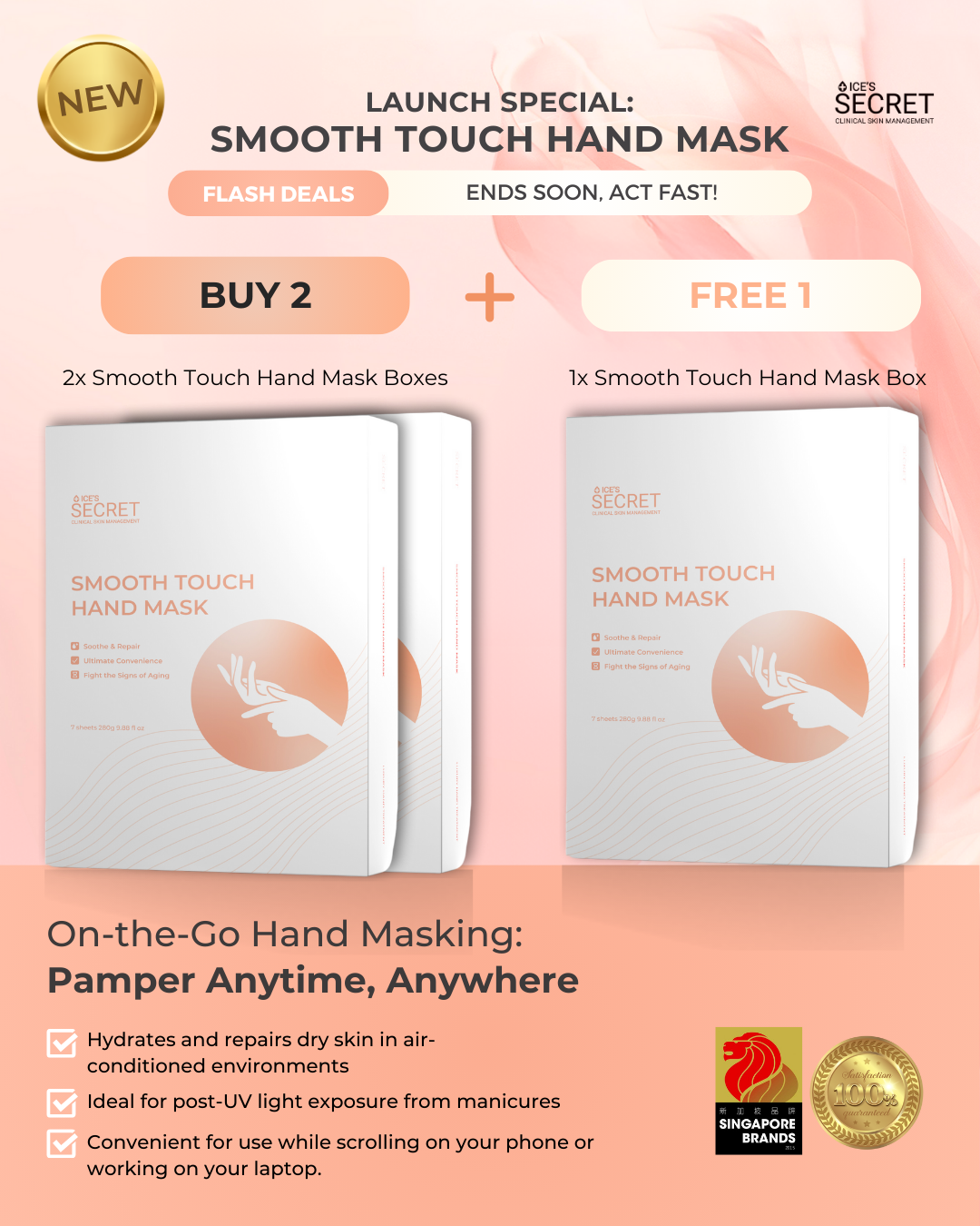 (Launch Special) Smooth Touch Hand Mask Saver Bundle