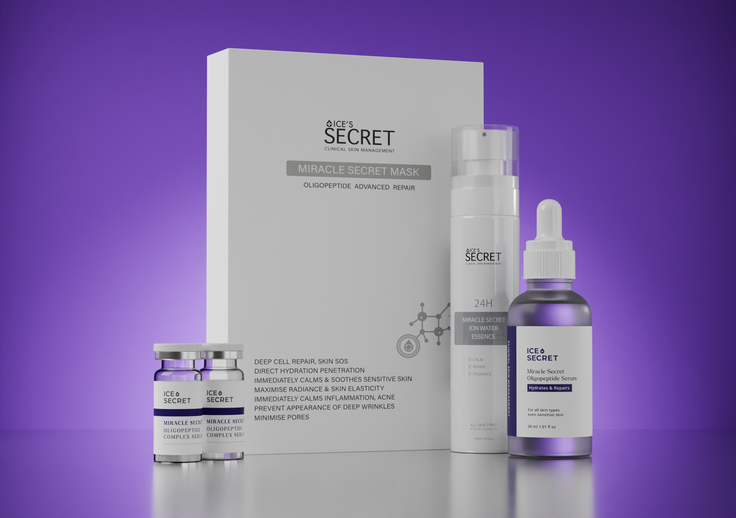 (Launch Special) Miracle Secret Oligopeptide Complex Complete Serum Bundle