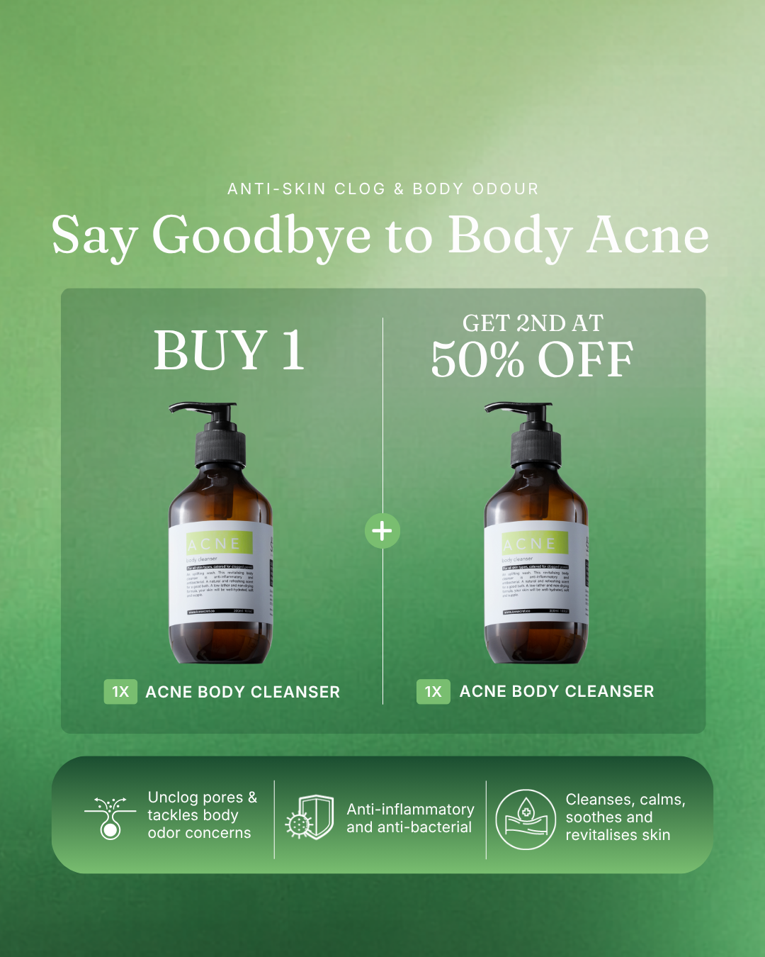 Acne Body Cleanser Bundle