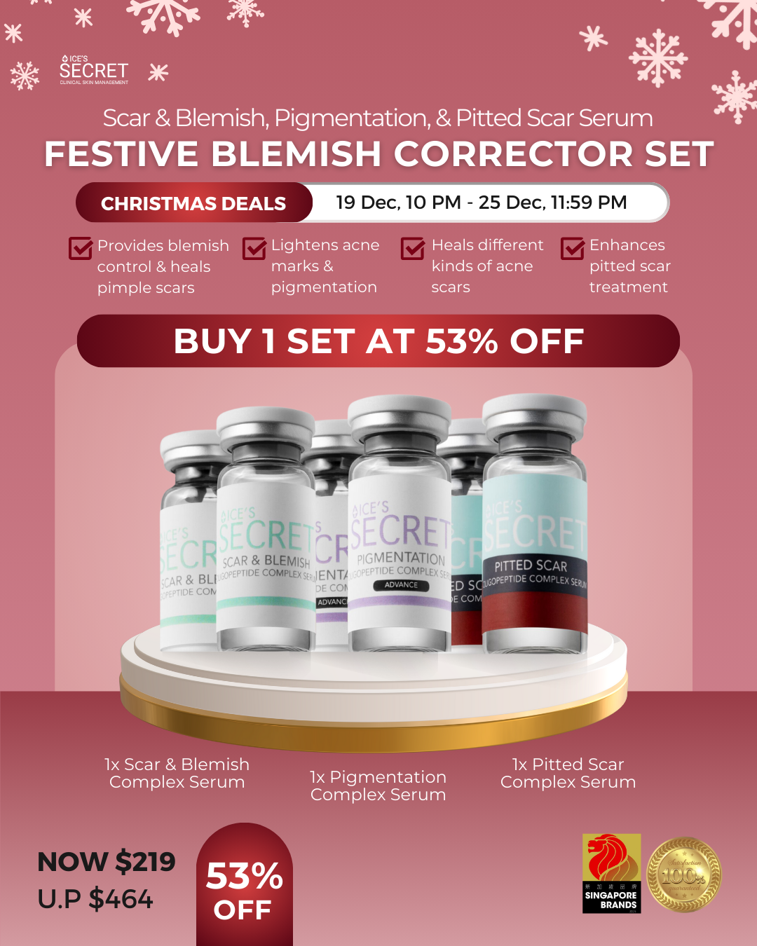 (FLASH DEALS) Festive Blemish Corrector Set