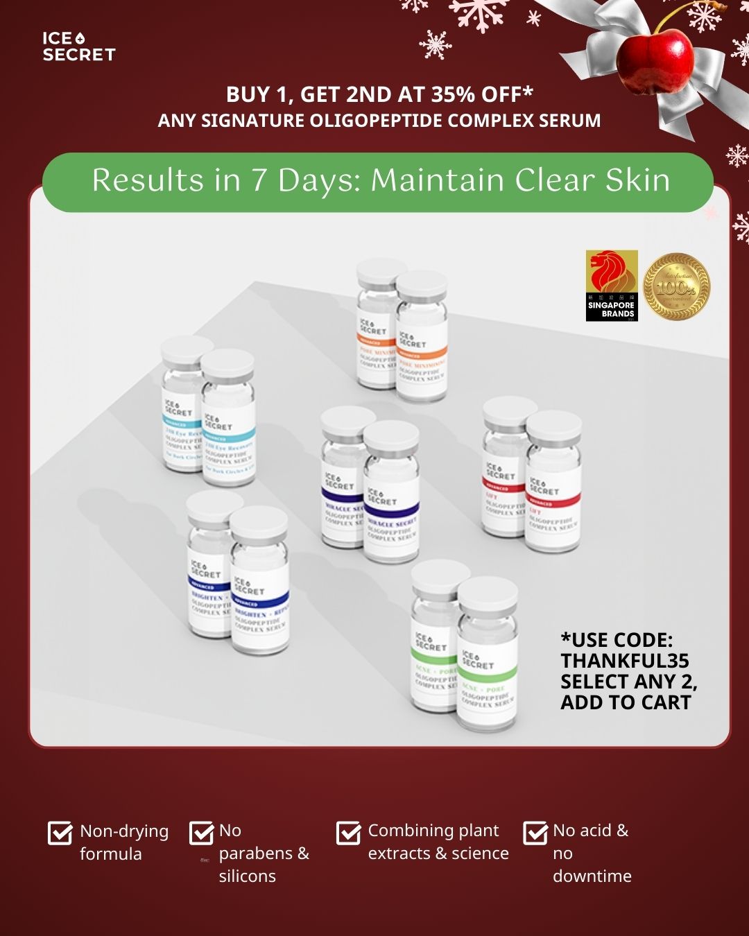 [XMAS SPECIAL] Buy 1 Get 2nd 35% off Oligopeptide Complex Serum (NFS)