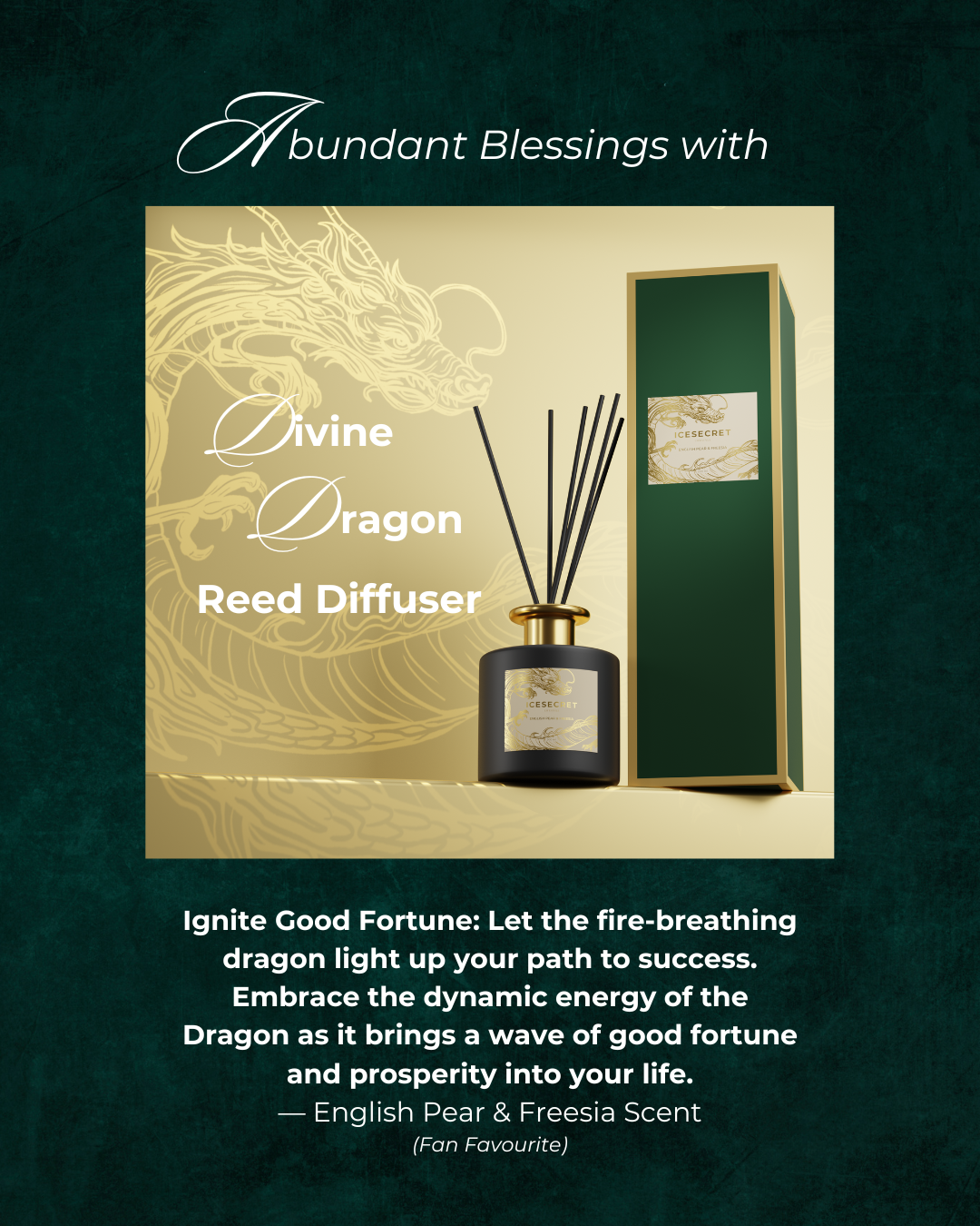 (CNY Specials) Infinite Divine Dragon Reed Diffuser