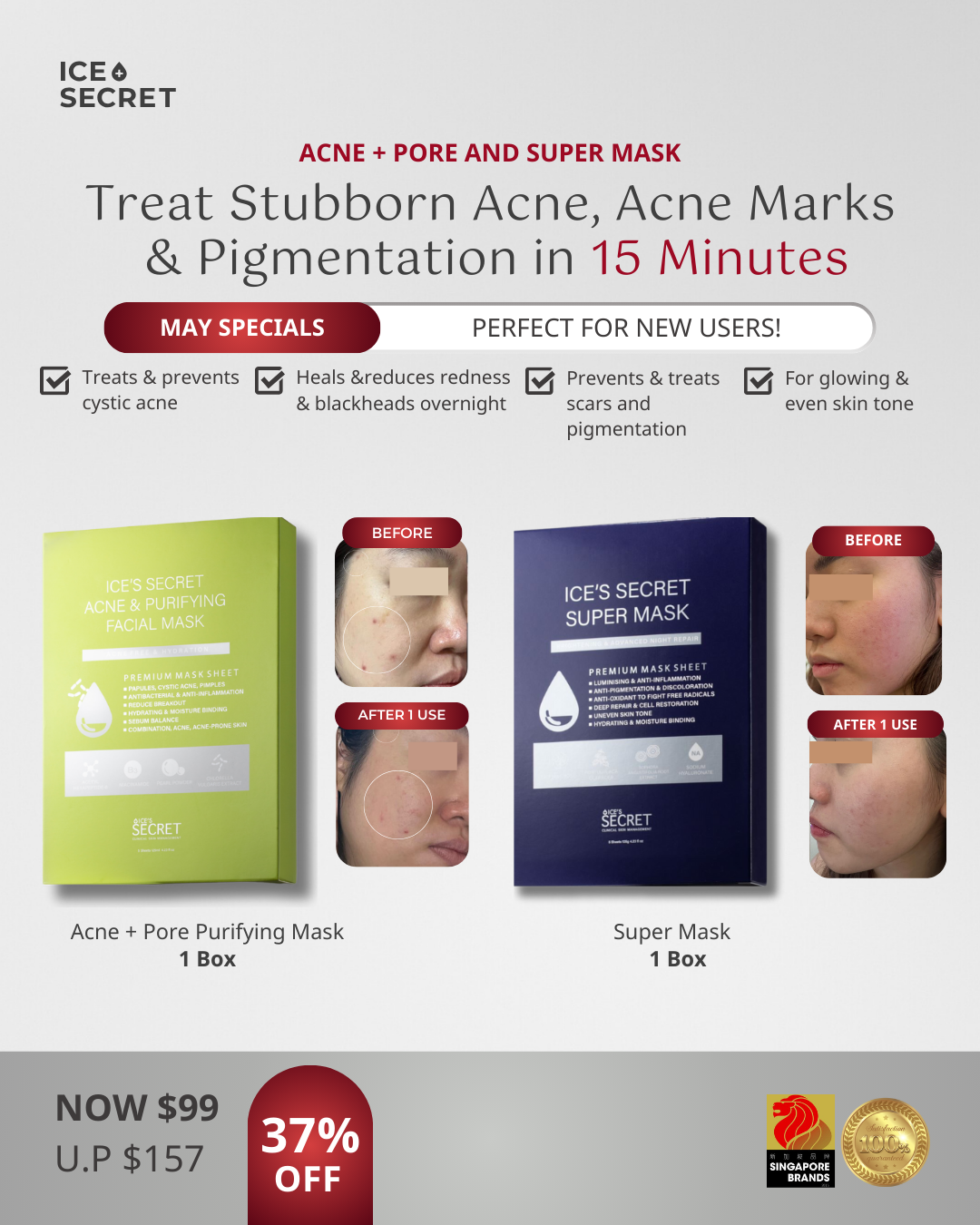 (FLASH DEALS) Acne Purifying + Super Mask Bundle