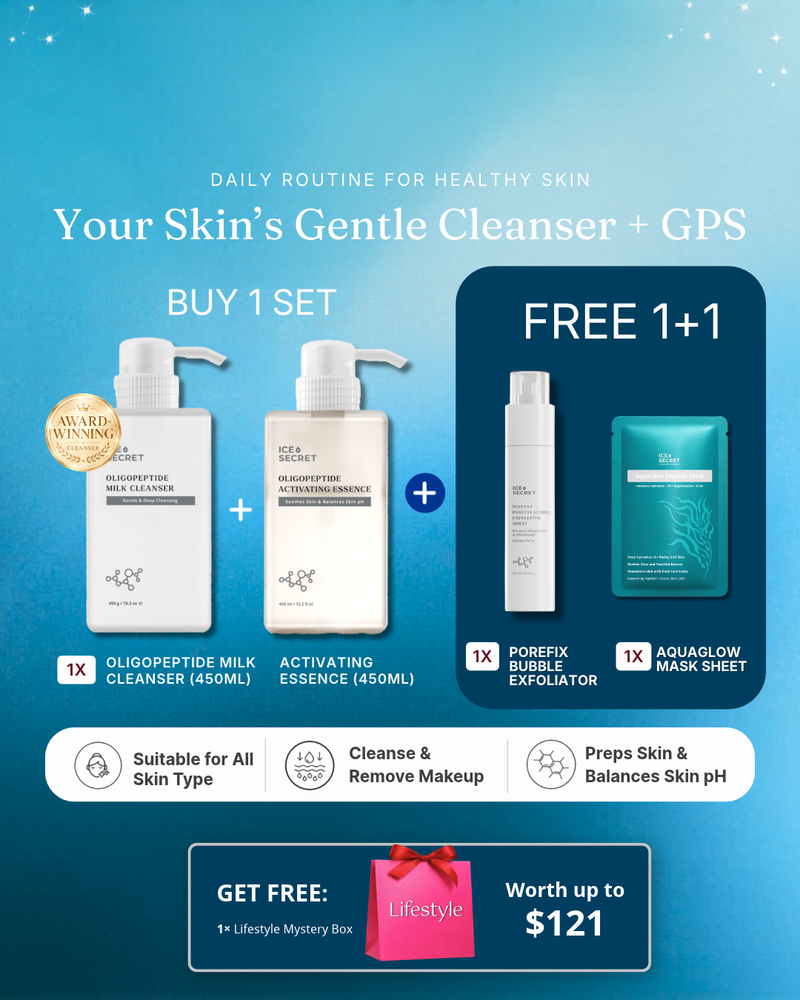 Milk Cleanser + Activating Essence Set 450ml
