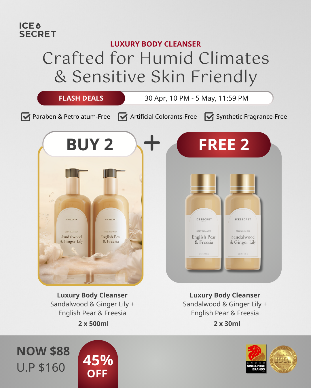 (LABOUR DAY FLASH DEALS) Ice&
