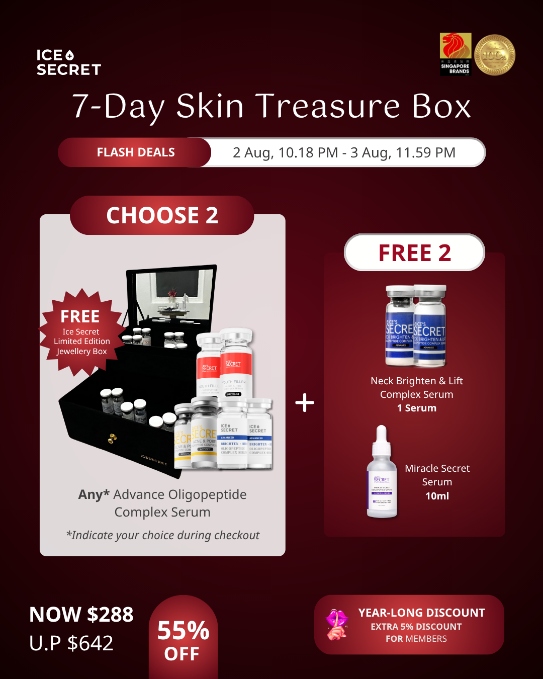 (SG60 SPECIALS) The 7-Day Skin Treasure Box (A24)