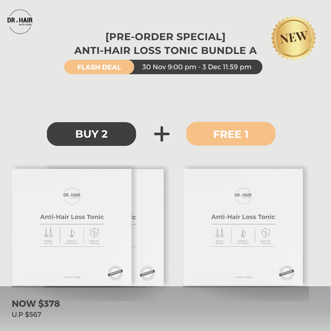 [PRE-ORDER SPECIAL] Anti-Hair Loss Tonic Bundle A
