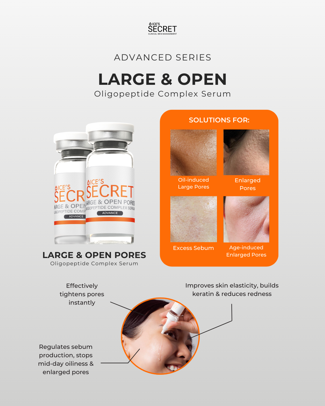 Large &amp; Open Pores Oligopeptide Complex Serum