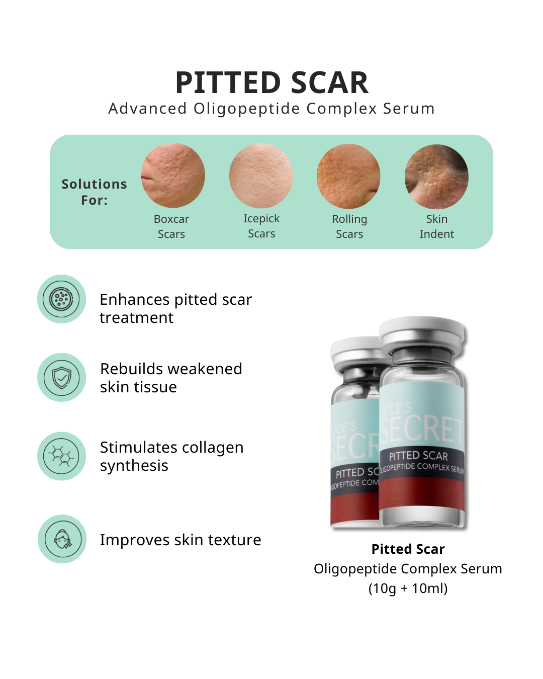 Pitted Scar Oligopeptide Complex Serum