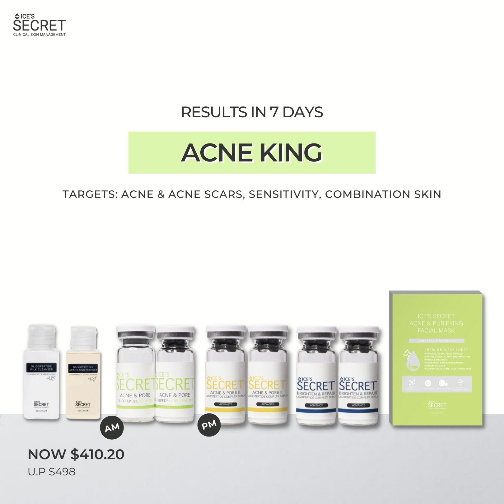 Acne + Pore II (For Cystic Acne) Advanced Oligopeptide Complex Serum