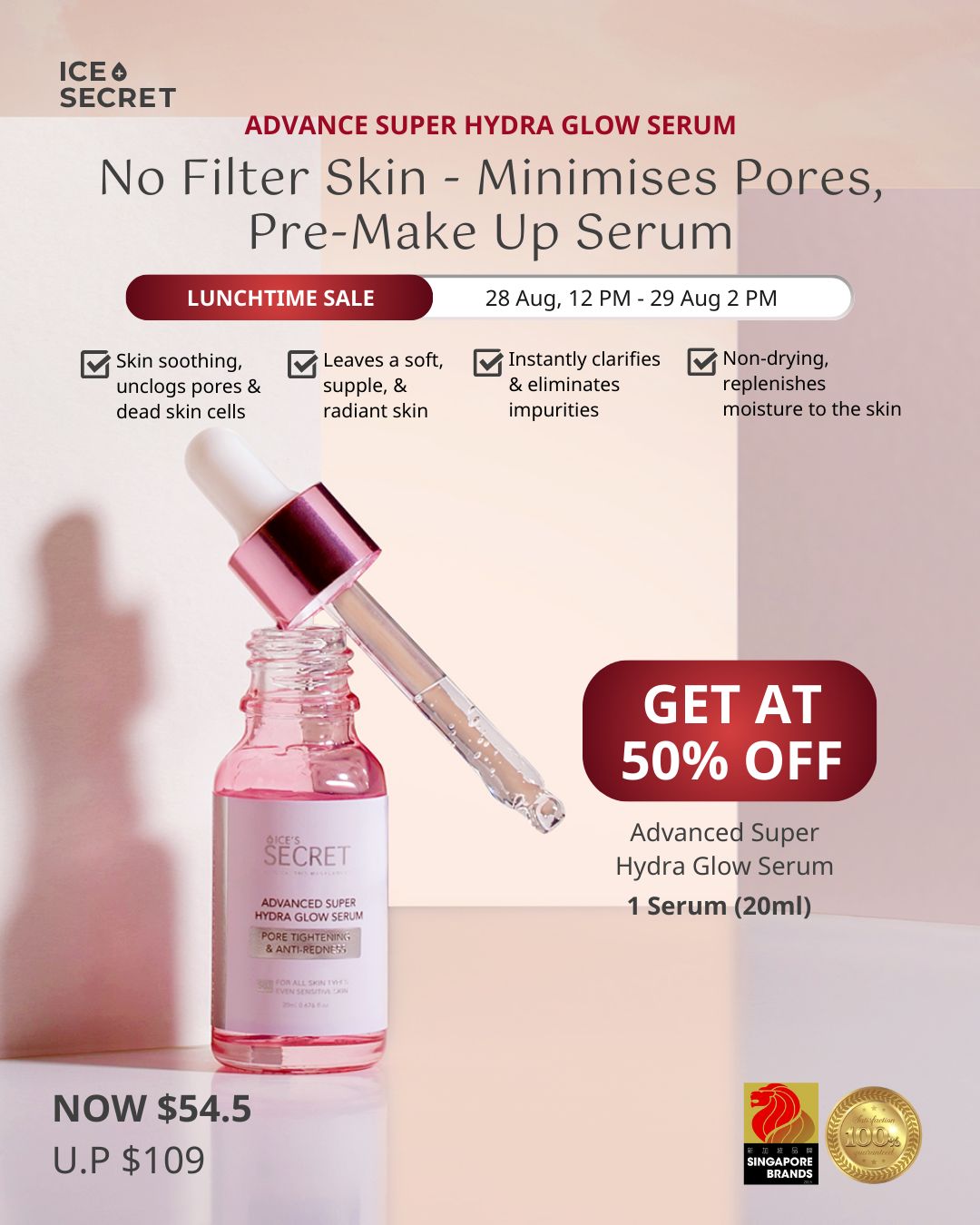 (LUNCHTIME SALES) Advanced Super Hydra Glow Serum