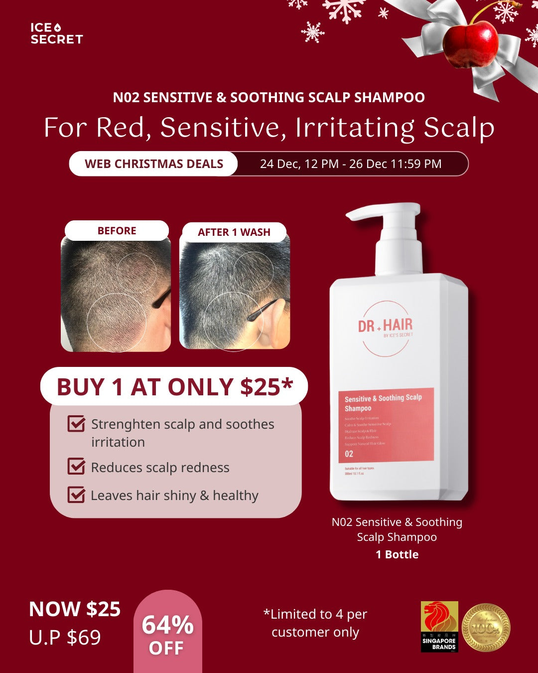 [$25 Deal] 02 Sensitive & Soothing Scalp Shampoo