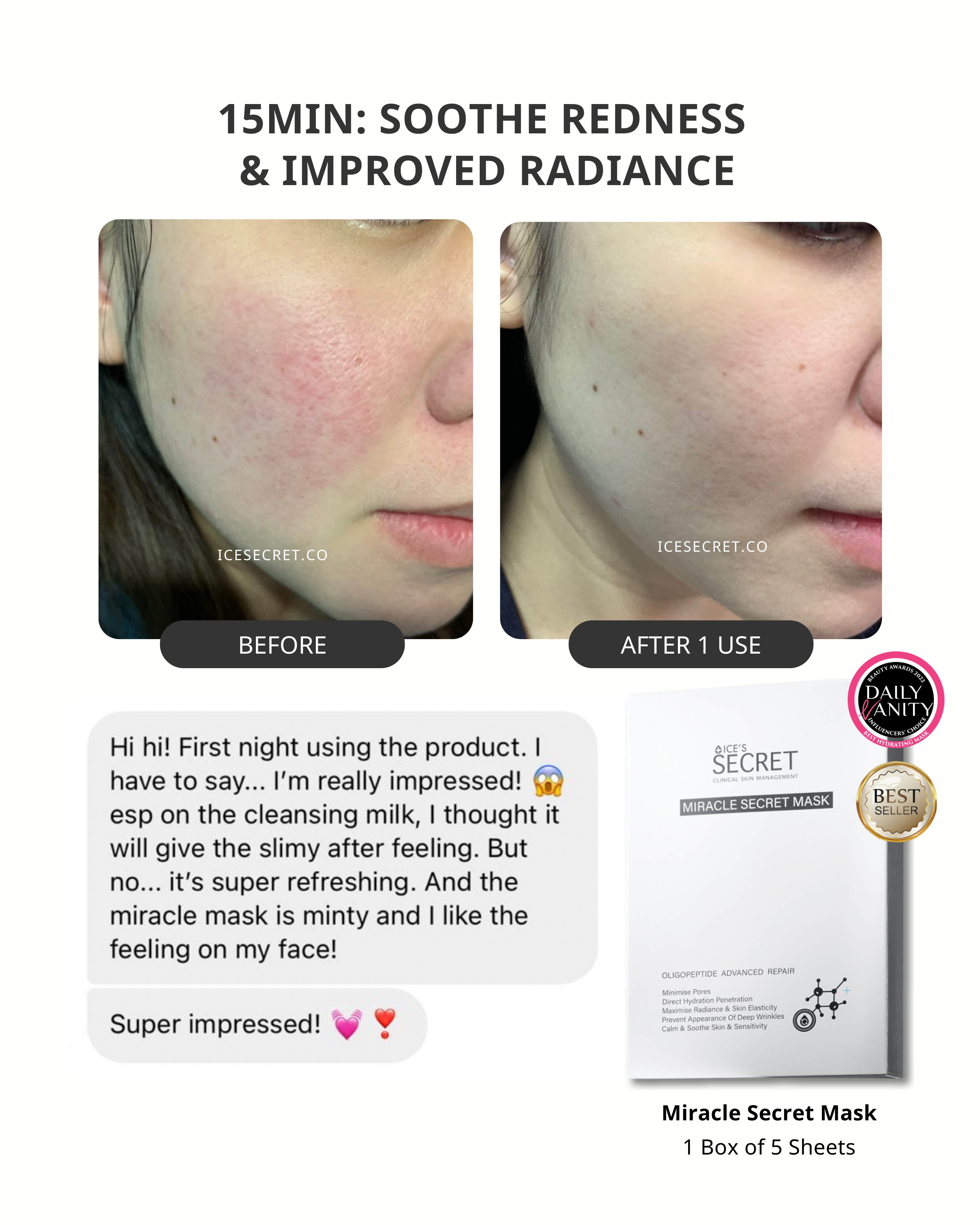(5 in 1) Sensitive & Redness + Acne & Pore (Acne-Prone, Oily Skin & Pores)