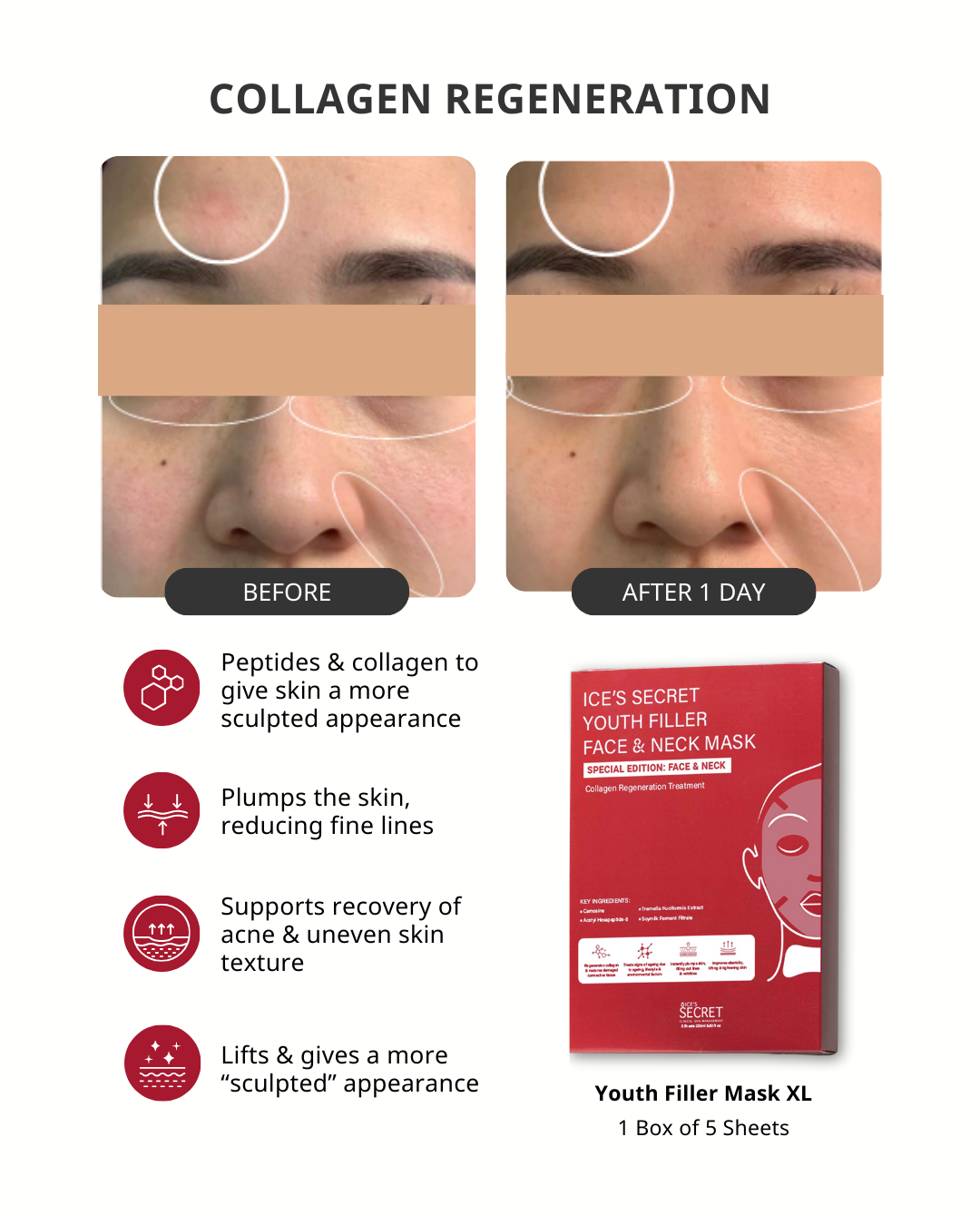 XL Youth Filler Face & Neck Mask