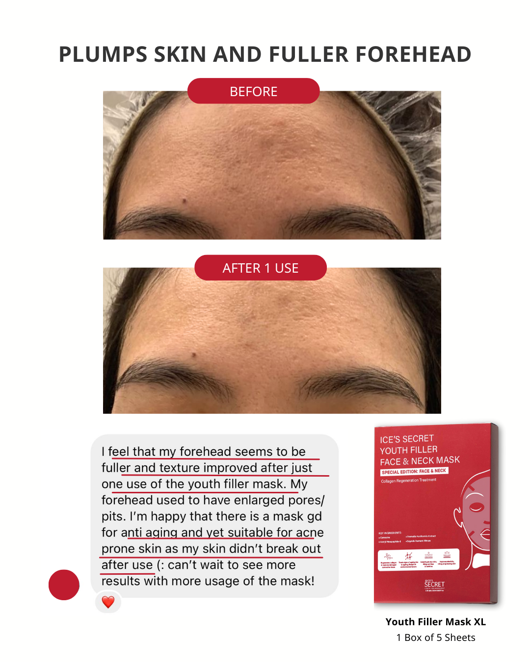 XL Youth Filler Face & Neck Mask