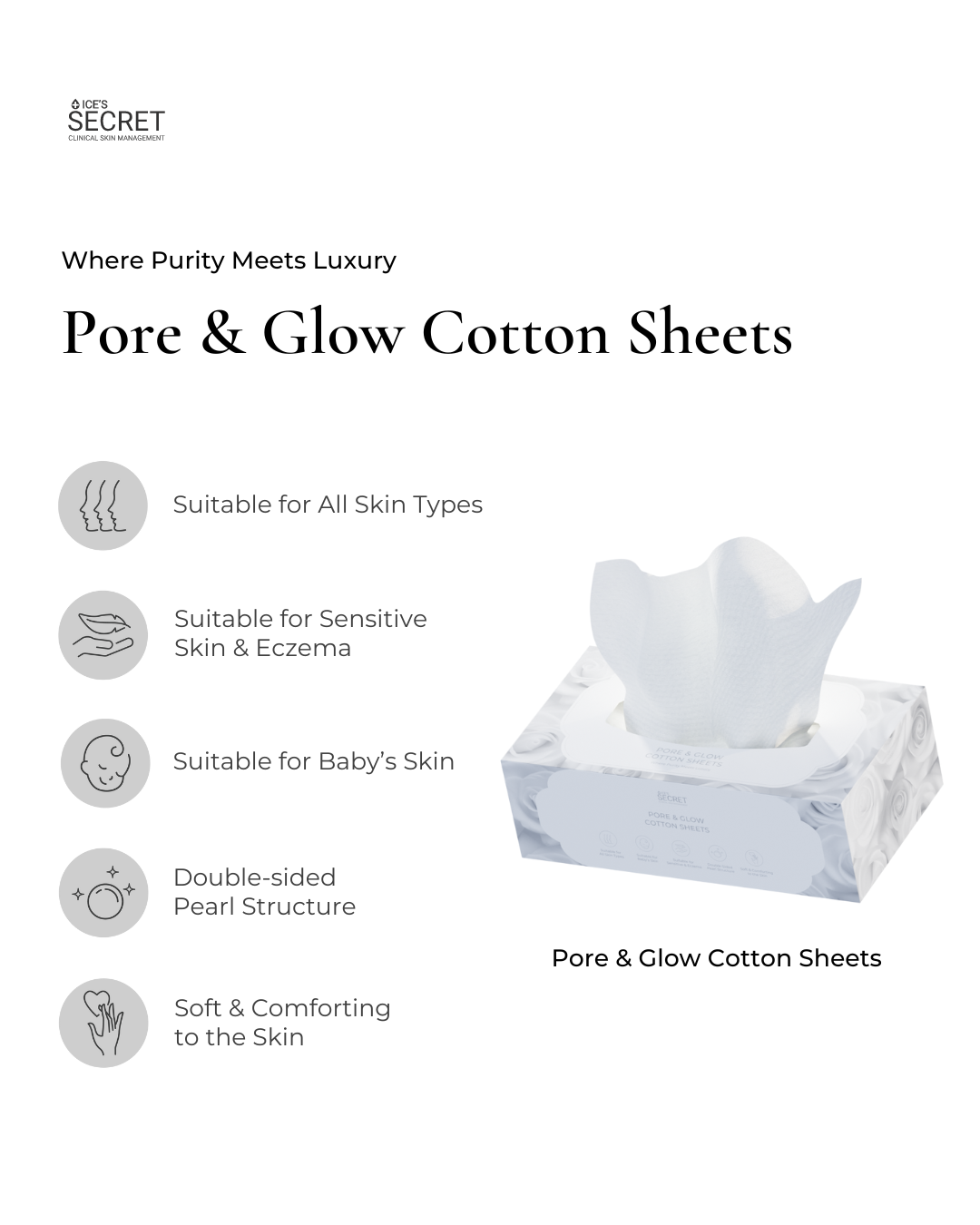 (Launch Specials) Pore &amp; Glow Cotton Sheets Saver Bundle