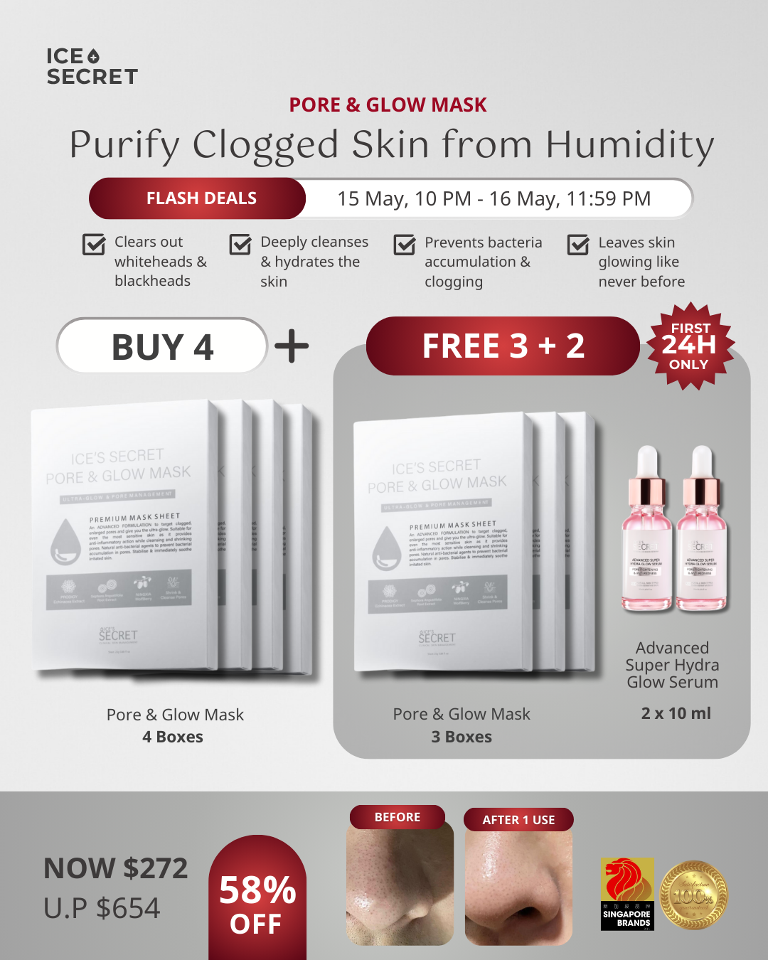 (FLASH DEALS) Pore &amp; Glow Mask Mega Bundle