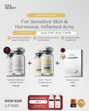 (5 in 1)  Acne & Pore II + Sensitive Skin (Calms Hormonal, Inflamed Acne)