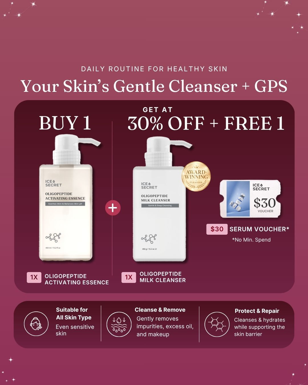 Oligopeptide Activating Essence + Milk Cleanse