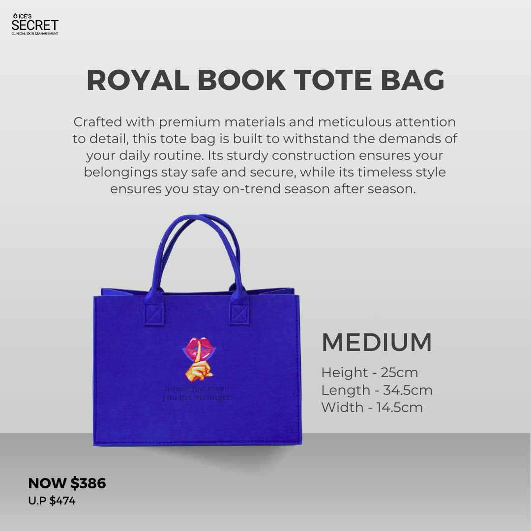 Royal Book Tote Bag