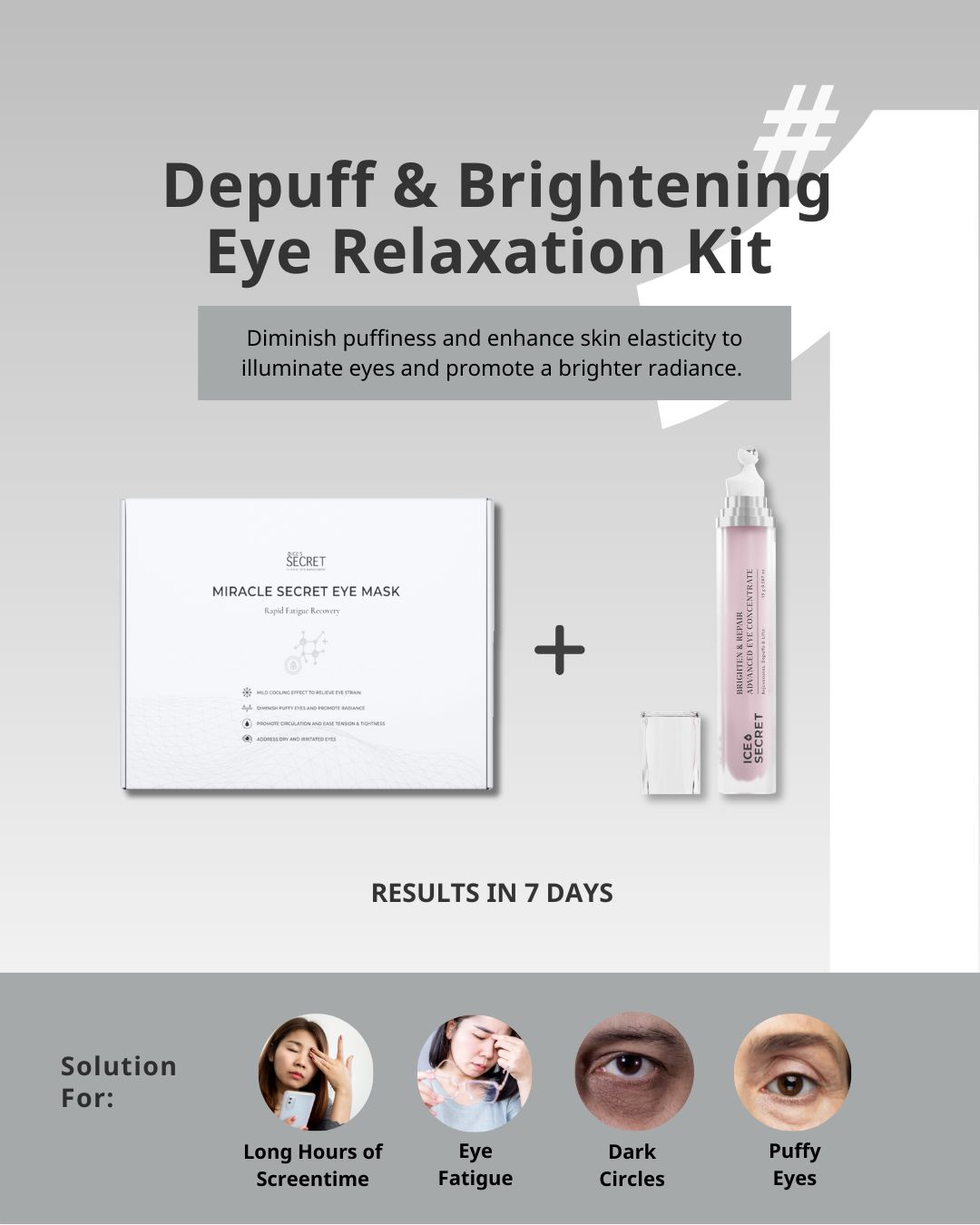 Depuff & Brightening Eye Relaxation Kit