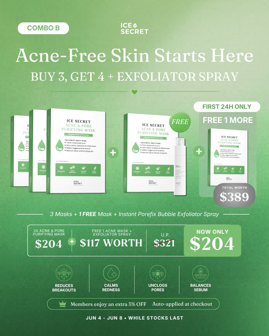 Acne & Purifying Mask Combo B