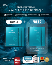 Ice Secret aquaglow peptide mask for dry and dull skin in Singapore