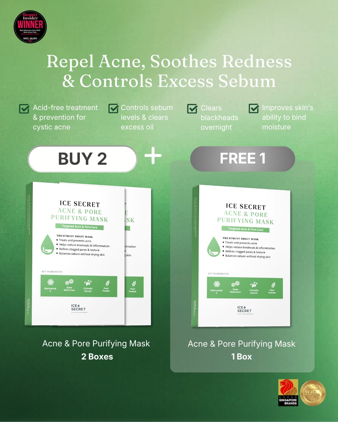 [B2F1]Acne Pore Purifying Mask Bundle