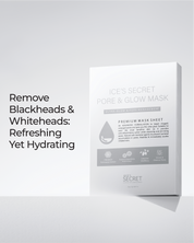 Ice Secret Pore & Glow Mask remove blackheads and whiteheads while hydrating dull skin Singapore
