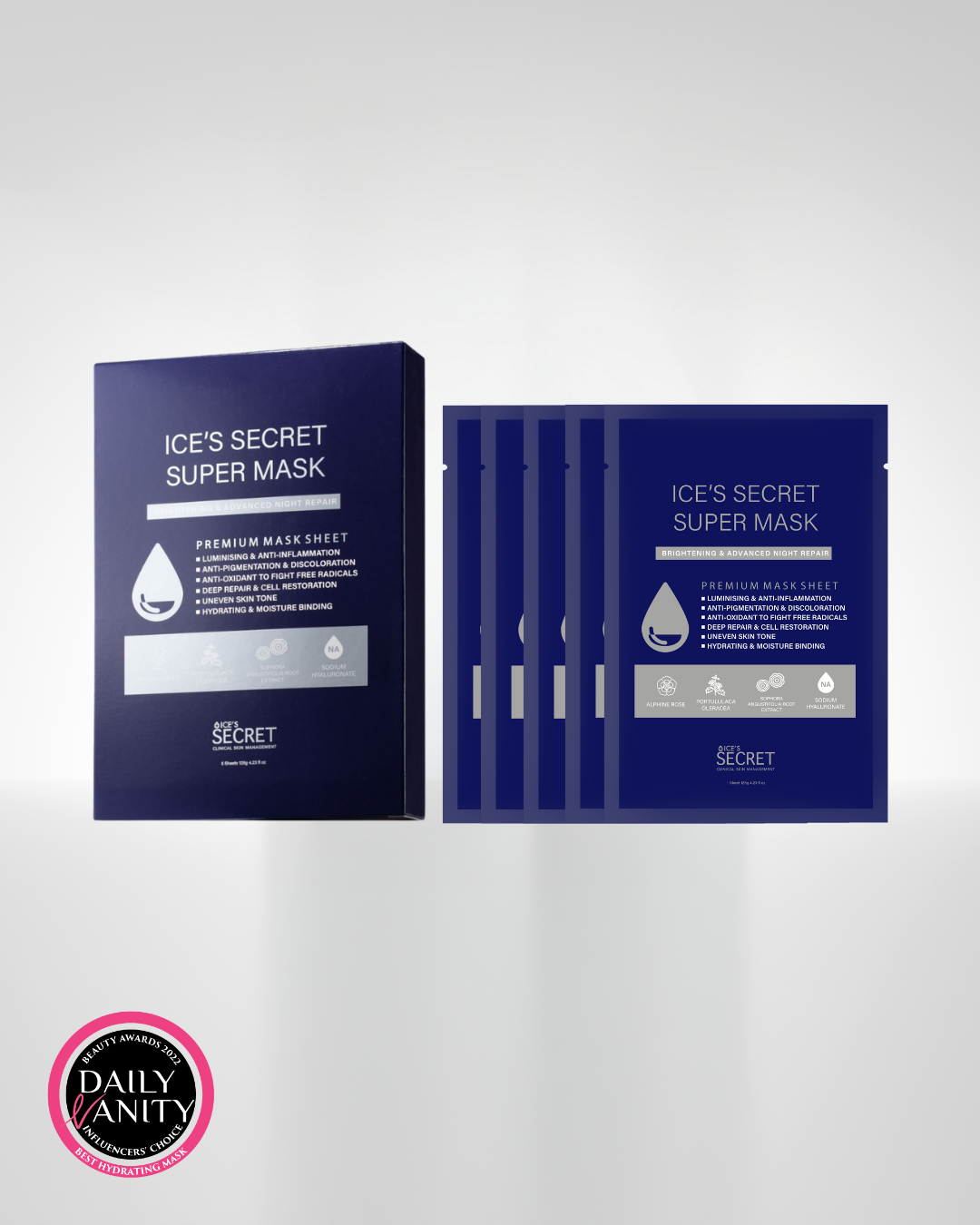 Ice Secret Super Masks for post-acne scars and dull skin Singapore