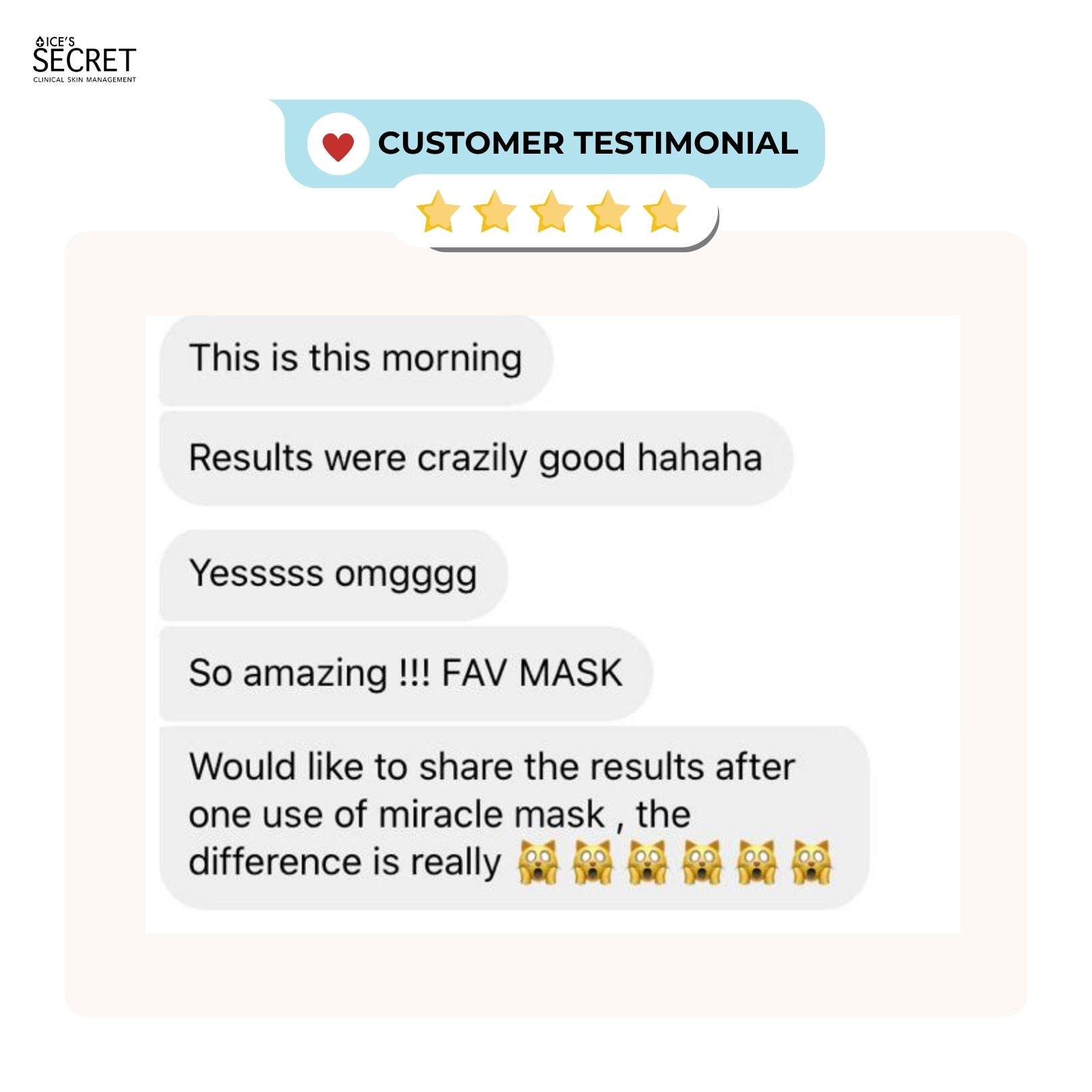 Miracle Secret Mask - Oligopeptide Skincare – Ice's Secret