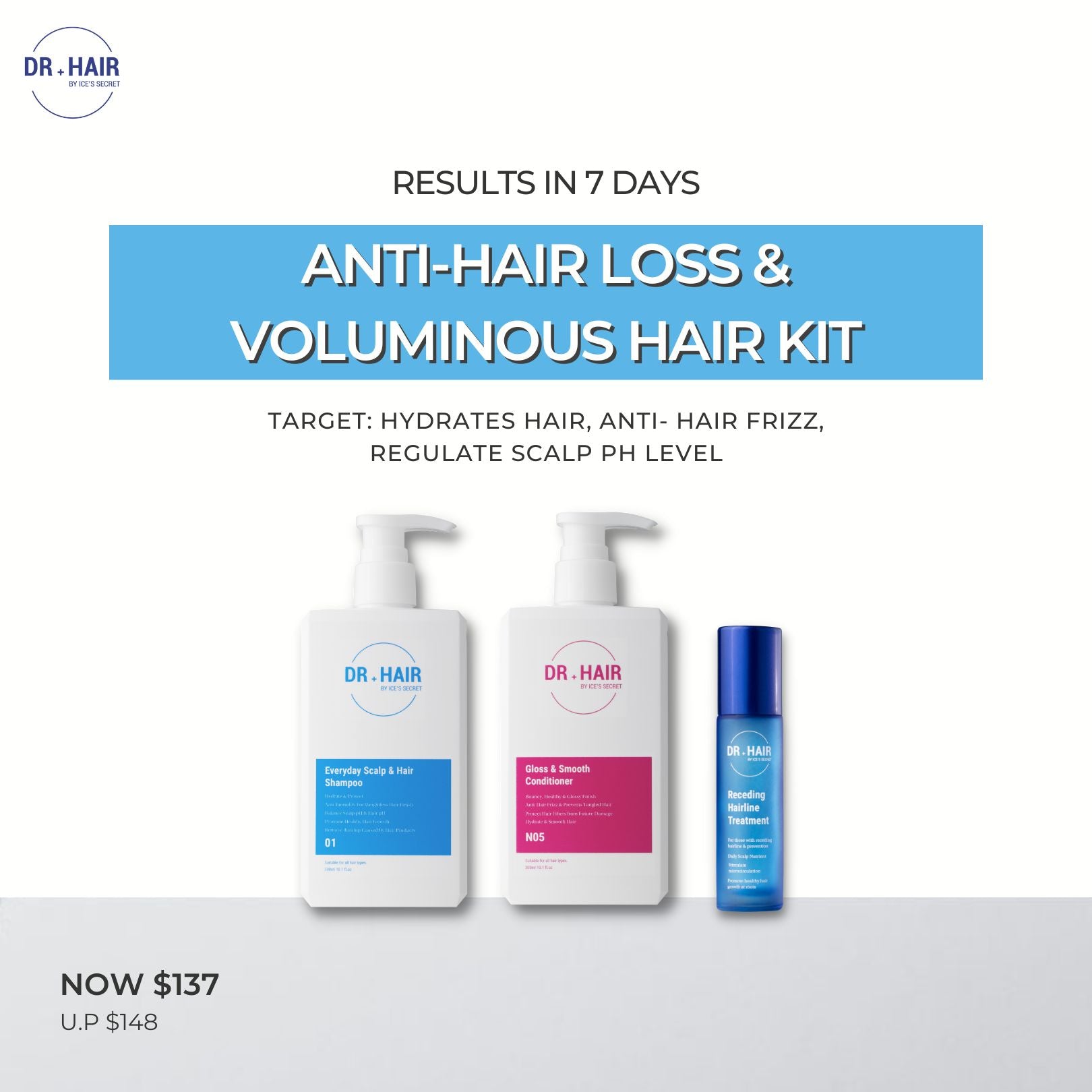 Anti-Hair Loss & Voluminous Hair Kit