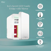 Ice's Secret LED Vanity Fridge with Mirror